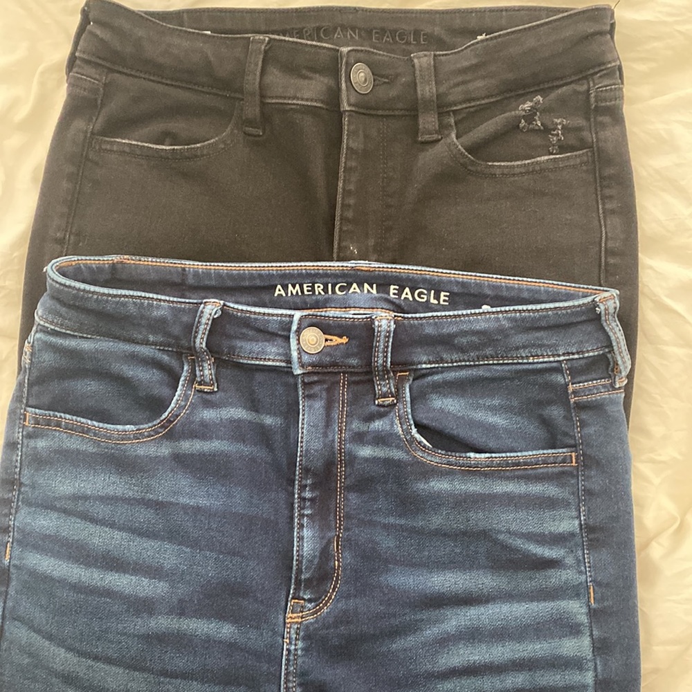 Destroyed American Eagle High rise Jeggings bundle - Picture 3 of 8